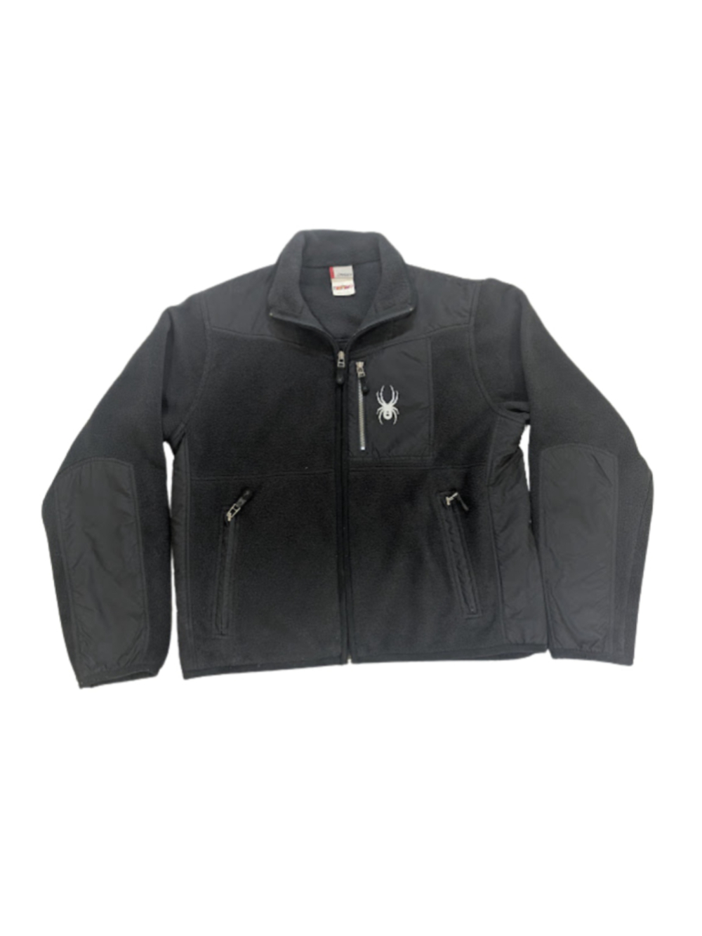 Spyder Black Full Zip Fleece Jacket Men’s Medium Ski Outdoor Gorpcore Tactical